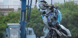 Gestern starb der portugiesische Motorrad-Pilot Luis Carreira. Macao,Motorrad