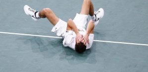Jerzy Janowicz kann seinen Sieg gegen Andy Murray kaum fassen Tennis,Janowicz