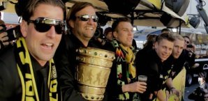 Der BVB gewann die Meisterschaft sowie den DFB-Pokal BVB,Borussia Dortmund,Jubel