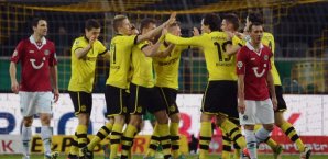 Die Borussia ging früh in Führung Dortmund,jubel