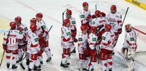Wieder erfolgreich. Die Spieler der Kölner Haie kölner haie,del