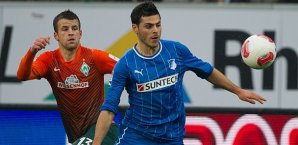 Hoffenheims Kevin Volland macht mit einer bisher guten Saison auf sich aufmerksam Lukas Schmitz, Kevin Volland, Werder Bremen, 1899 Hoffenheim