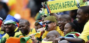 Südafrikanische Fans beim Afrika Cup afrika cup, südafrika, fans