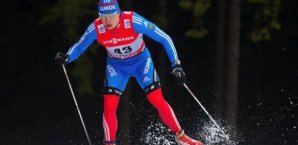 Alexander Bessmertnykh verjubelte sich beim Zieleinlauf Alexander Bessmertnykh,Langlauf