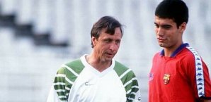 Gemeinsame Zeit bei Barcelona: Cruyff und Guardiola Cruyff,Guardiola