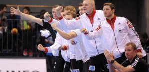 Das DHB-Team will auch gegen Frankreich jubeln DHB-Auswahl,Handball,Handball-WM,Deutschland