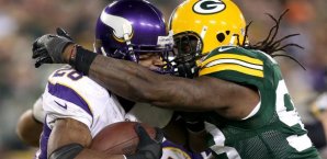 Erik Walden lässt Adrian Peterson nicht durchkommen green,bay,packers,erik,walden,adrin,peterson,minnesota,vikings,nfl,playoffs