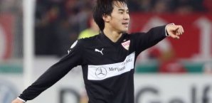 Shinji Okazaki traf doppelt für den VfB Stuttgart Shinji Okazaki,VfB Stuttgart,Bundesliga