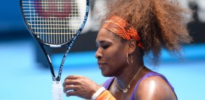 Serena Williams haute sich auf die eigene Lippe Williams Tennis