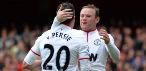 Robin van Persie, Wayne Rooney, Manchester United 