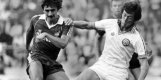 Brian Greenhoff (re.) spielte mit Leeds United unter anderem gegen Klaus Allofs und den 1. FC Köln Brian Greenhoff, Leeds United
