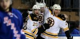 Daniel Paille und Dougie Hamilton feiern den Sieg der Boston Bruins daniel paille, dougie hamilton, boston bruins, nhl