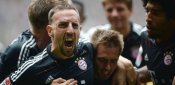 Franck Ribery bejubelt einen seiner beiden Treffer am letzten Spieltag Franck Ribery, FC Bayern München