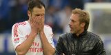 Heiko Westermann und sein HSV-Trainer Thorsten Fink heiko westermann, thorsten fink, hsv