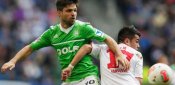 Diego und Lam im Duell HSV,Wolfsburg