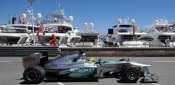 Die Silberpfeile waren auch in Monaco stark im Freien Training Mercedes, Monaco, Formel 1
