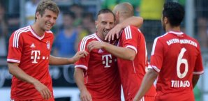 thomas müller, franck ribery, thiago, fc bayern münchen