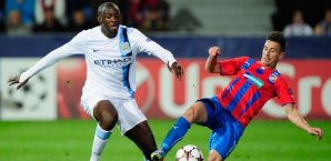 Yaya Toure (li.) durfte sich in die Torschützenliste eintragen Yaya Toure, Manchester City, Viktoria Pilsen