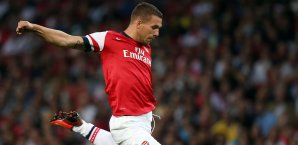 Lukas Podolski fühlt sich wohl Lukas Podolski,FC Arsenal London,Premier-League