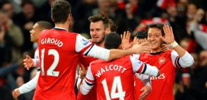 Jubeln Mesut Özil und Co. heute gegen den FC Bayern? mesut özil, fc arsenal