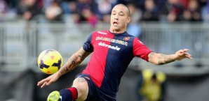 Radja Nainggolan traf für die Roma Nainggolan