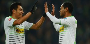 Juan Arango und Raffael de Araujo wollen die guten Leistungen auch in der Rückrunde bestätigen. Juan Arango,Raffael de Araujo,Borussia Mönchengladbach