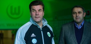 Die Gestalter des Wolfsburger Projekts: Dieter Hecking und Klaus Allofs Klaus Allofs,Dieter Hecking,VfL Wolfsburg