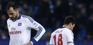 Heiko Westermann und Tolgay Arslan können ihre Enttäuschung nicht verbergen heiko westermann, tolgay arslan, hsv
