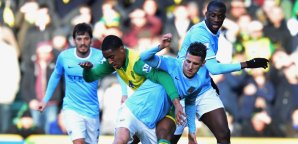 Die Citiziens kamen gegen Norwich nicht über ein 0:0 hinaus Manchester City,Premier-League,Fussball