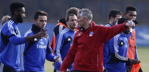 Mirko Slomka lässt die HSV-Profis Doppelschichten fahren mirko slomka, hsv