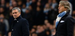 Zwei, die sich nicht wirklich grün sind: Mourinho und Mancini Mourinho, Mancini