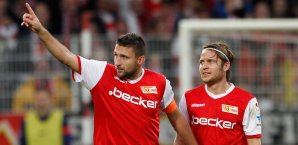 Kapitän Mattuschka und Martin Dausch kamen im Ostduell gegen Dynamo Dresden nicht über ein 0:0 hinaus Union Berlin,2. Bundesliga,Fussball