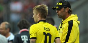 Jürgen Klopp hofft das Marco Reus gegen Hannnover wieder dabei ist Jürgen Klopp, Marco Reus