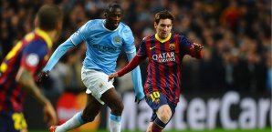 Lionel Messi (r.) könnte bald wieder mit Toure in einem Team spielen Lionel Messi