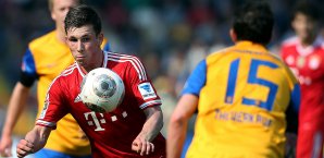 Den Bayern (hier Pierre-Emile Hoejbjerg) wurde in Braunschweig nichts geschenkt FC Bayern