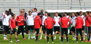 Das DFB-Team trainierte vor dem Polen-Spiel am Millerntor DFB-Team, Millerntor