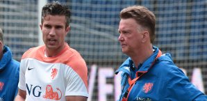 Der Trainer und sein Kapitän: Louis van Gaal mit Robin van Persie - bald auch in Manchester Holland