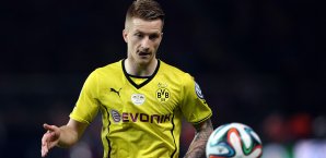 Marco Reus setzte sich gegen Noch-Klub-Kollege Robert Lewandowski Marco Reus