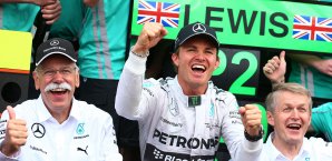 Nico Rosberg und Lewis Hamilton feierten bereits den vierten Doppelsieg der Silberpfeile Nico Rosberg
