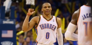 Russel Westbrook war erfolgreichster Scorer der Partie (26 Pkt.) Russel Westbrook
