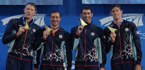 Matt Mclean, Ryan Lochte, Michael Phelps, Coner Dwyer