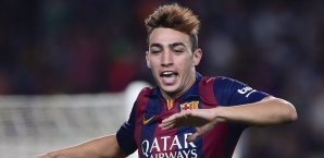 Munir El Haddadi bejubelt sein Tor gegen Elche Munir El Haddadi