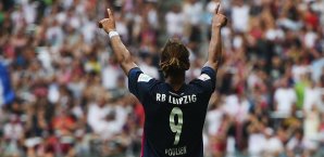 Yussuf Poulsen spielt sich derzeit bei RB in den Fokus der Bundesliga Yussuf Poulsen