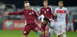 Die Türken trennten sich mit einem 1:1-Unentschieden von den Letten Tprkei