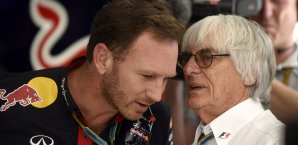 Bernie Ecclestone (r.) hat mal wieder neue Vorstellungen vom künftigen F1-Reglement Bernie Ecclestone