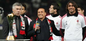 Silvio Berlusconi feierte bereits große Erfolge mit den Mailändern Silvio Berlusconi