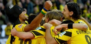 Pierre-Emerick Aubameyang (l.) ließ den BVB jubeln Pierre-Emerick Aubameyang