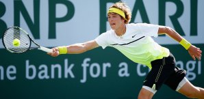 Alexander Zverev zog im Duell gegen Lukas Rosol den Kürzeren Alexander Zverev