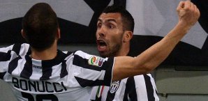Carlos Tevez traf zum 1:0 für Juventus Carlos Tevez