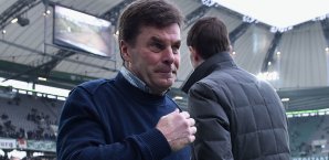 Dieter Hecking zeigt sich mit der Leistung seiner Wölfe zufrieden Dieter Hecking